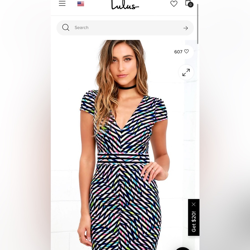 Multi-Colored Lulu’s Mini Dress - image 1